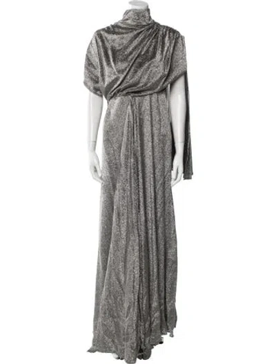 Pre-owned Ellery Silk Long Dress In Silver