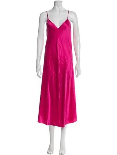 Pre-owned Ellery Silk Midi Length Dress In Pink
