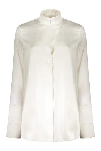 Ellery Silk Shirt In White