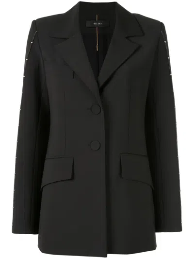 Ellery Stud-embellished Single-breasted Blazer In Black