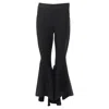 Ellery Virgin Wool Blend Cropped Casca Pants In Black