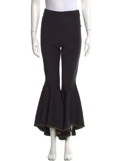 Pre-owned Ellery Wool Flared Pants In Black