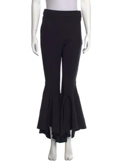 Pre-owned Ellery Wool Wide Leg Pants In Black
