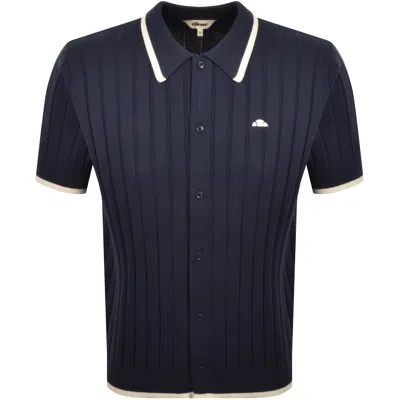 Ellesse Corvari Knit Shirt Navy In Blue
