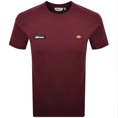 Ellesse Floran T Shirt Burgundy In Red