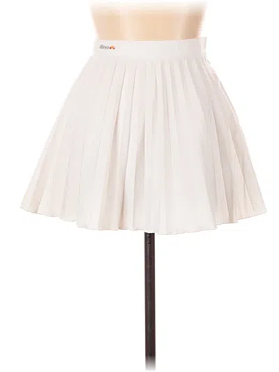 Pre-owned Ellesse Formal Skirt In White