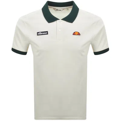 Ellesse Gion Polo T Shirt Cream In Multi