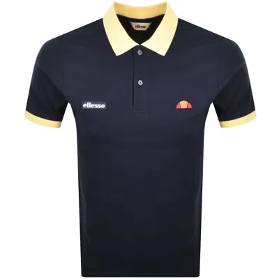 Ellesse Lessepsia Polo T Shirt Navy In Blue
