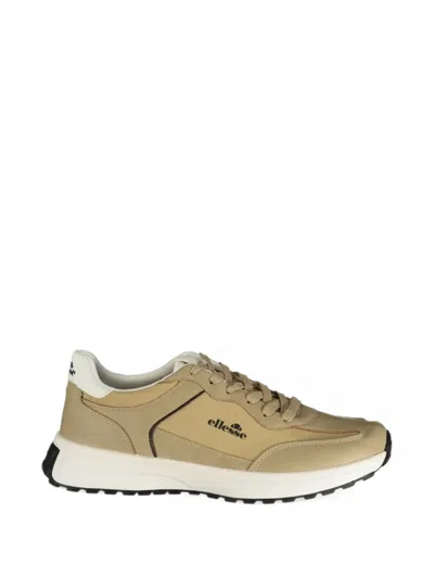 Ellesse Logo-print Panelled Sneakers In Nude