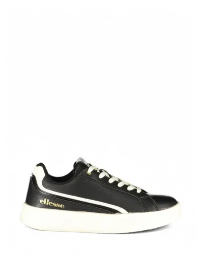 Ellesse Logo-print Platform Sneakers In Black