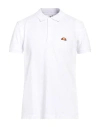Ellesse Man Polo Shirt White Size Xxl Cotton In White