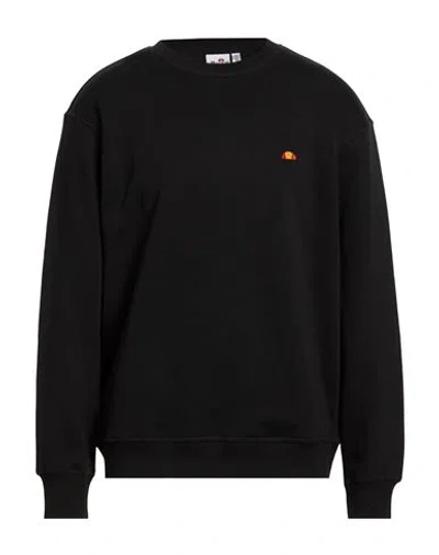 Ellesse Man Sweatshirt Black Size 40 Cotton, Polyester