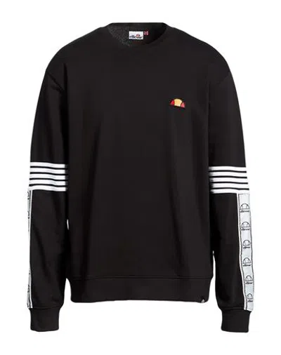 Ellesse Man Sweatshirt Black Size Xl Cotton, Polyester