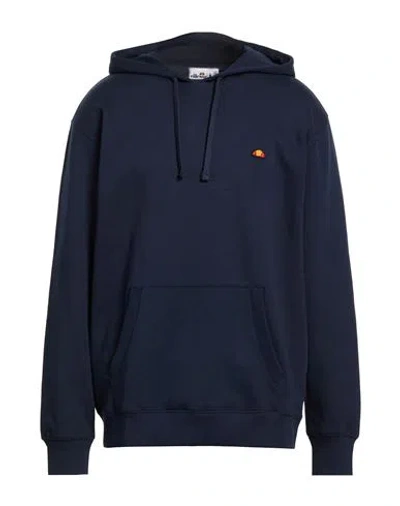 Ellesse Man Sweatshirt Midnight Blue Size 44 Cotton, Polyester