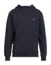 Ellesse Man Sweatshirt Midnight Blue Size Xxl Cotton, Polyester
