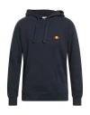 Ellesse Man Sweatshirt Midnight Blue Size Xxl Cotton, Polyester In Blue