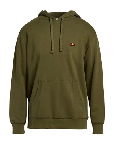 Ellesse Man Sweatshirt Military Green Size 36 Cotton, Polyester