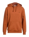 Ellesse Man Sweatshirt Rust Size 44 Cotton, Polyester In Red
