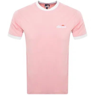 Ellesse Meduno Logo T Shirt Pink