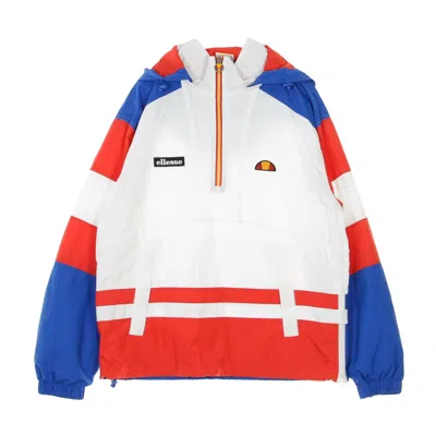 Ellesse Men's Pull-on Windbreaker Anorak Optic White