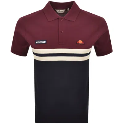 Ellesse Muccia Polo T Shirt Burgundy In Brown