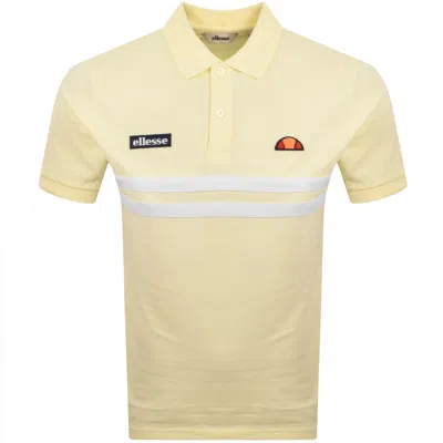 Ellesse Muccia Polo T Shirt Light Yellow In Nude