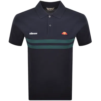Ellesse Muccia Polo T Shirt Navy In Blue