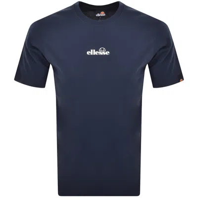 Ellesse Ollio Logo T Shirt Navy In Blue