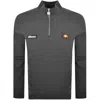 Ellesse Pelegrini Quarter Zip Sweatshirt Grey In Gray