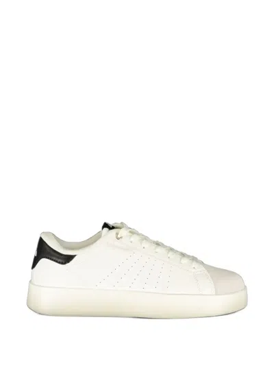 Ellesse Perforated Panelled Sneakers In White