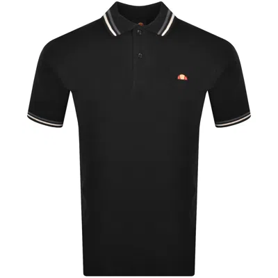 Ellesse Rooks Tipped Polo T Shirt Black