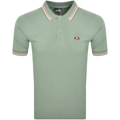 Ellesse Rooks Tipped Polo T Shirt Green