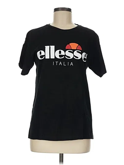 Pre-owned Ellesse Short Sleeve T-shirt In Black
