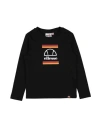 Ellesse Toddler Boy T-shirt Black Size 6 Cotton In Black