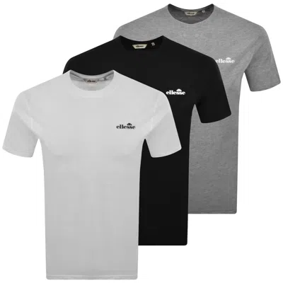 Ellesse Zivola 3 Pack T Shirts In Multi