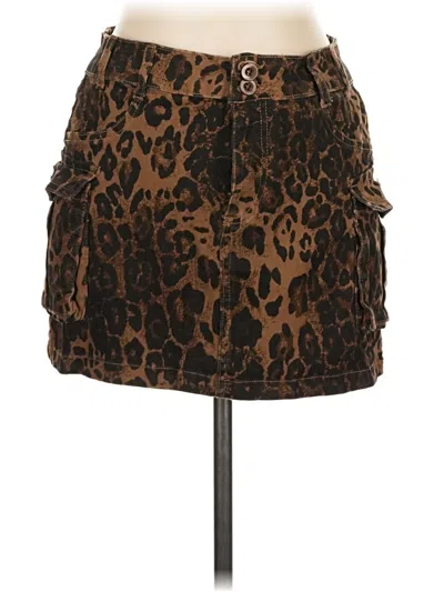 Pre-owned Elleven Casual Skirt In Brown