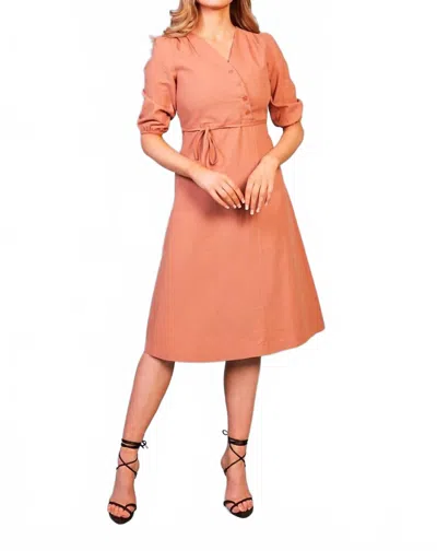 Ellia Boutique Baloot Cotton Dress In Pink