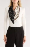 Ellian Paisley Colorblock Satin Scarf In Multi