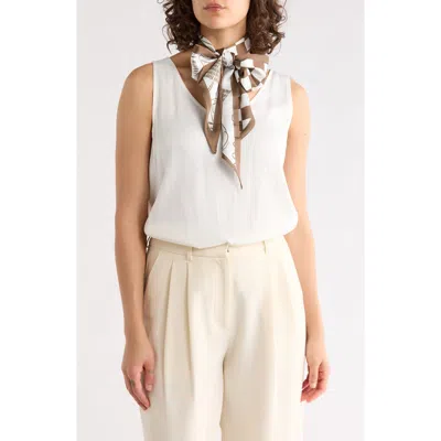 Ellian Satin Twilly Scarf In Brown