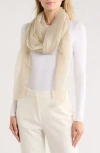Ellian Solid Gauze Oblong Scarf In Brown