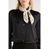Ellian Solid Satin Square Scarf In Pink