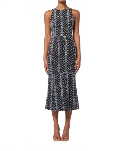 Elliatt Ada Midi Dress In Gray Multi