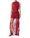 Elliatt Addison High Neck Sleeveless Top In Wine In Red