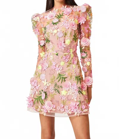 Elliatt Aella A-line Mini Dress In Pink In Neutral