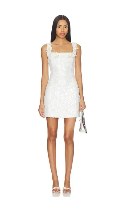 Elliatt Alessia Square Neck Mini Dress In White