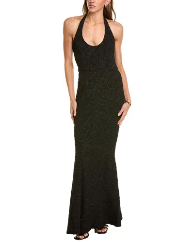 Elliatt Alexandra Halter Neck Gown In Black