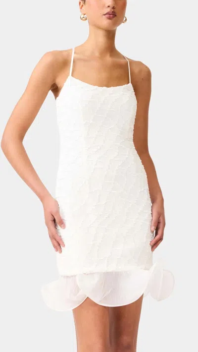 Elliatt Alexandra Strap Mini Dress In White