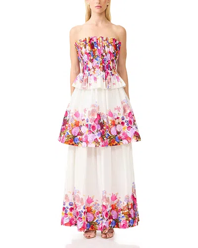 Elliatt Alice Tiered Gown In White