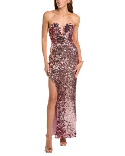 Elliatt Alissa Strapless Gown In Pink