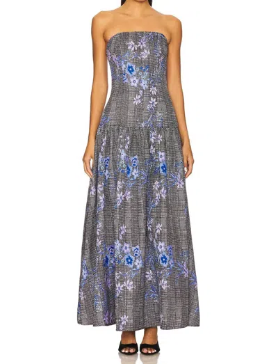 Elliatt Allana Gown In Black Multi In Gray